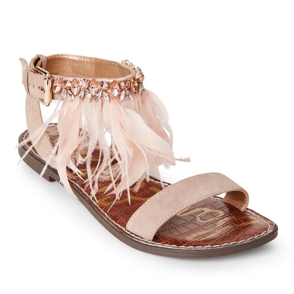sam edelman feather sandals